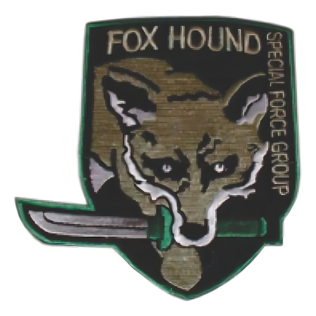 Patch Bordado Fox Hound Com Fecho De Contato 6x8 Cm