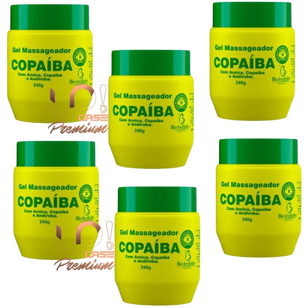 Kit C/ 6 Gel Copaíba Arnica E Andiroba 240g Bio Instinto em Oferta na Shopee