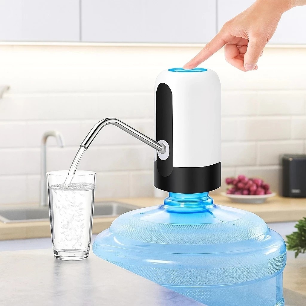 Bomba Elétrica Água Dispensador Puxador de Água Portátil Aparelho de Galão Filtro Sensor