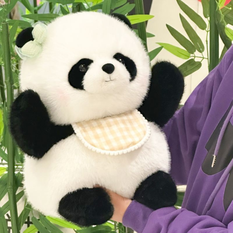 Panda Bonito Brinquedo De Pelúcia Simulação De Flor Grande Presente De Aniversário Boneca * -