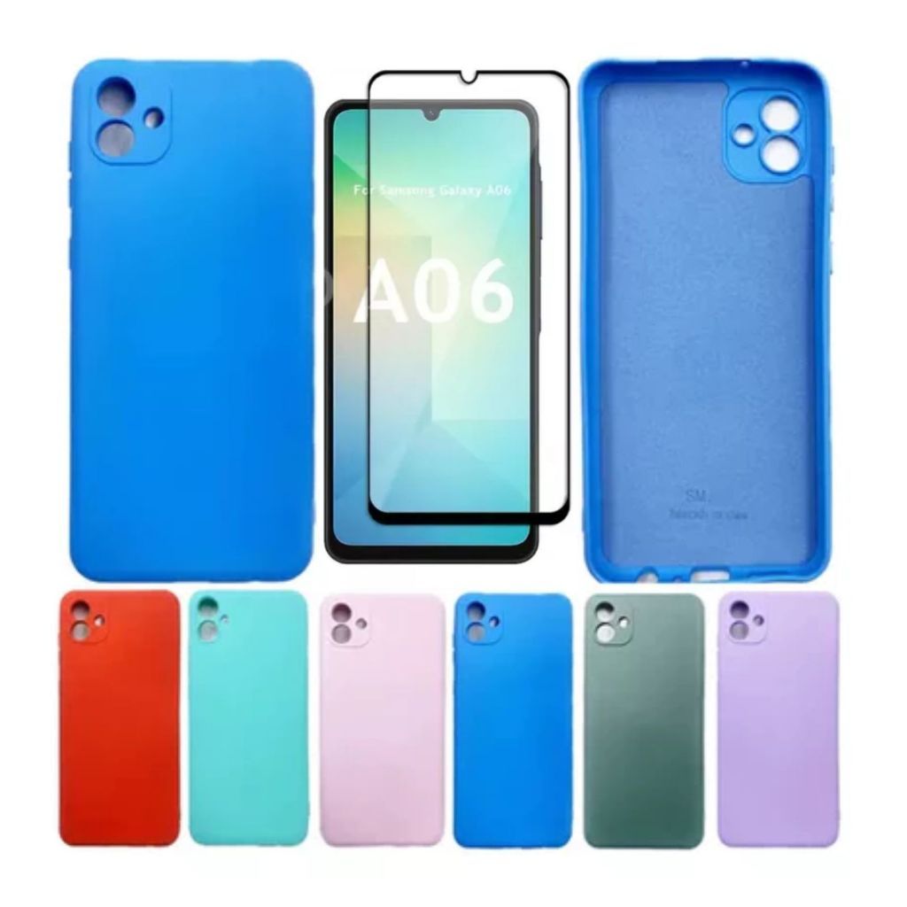 Kit Para Samsung A06 - Película 3d + Capa Silicone Aveludada em Oferta na Shopee