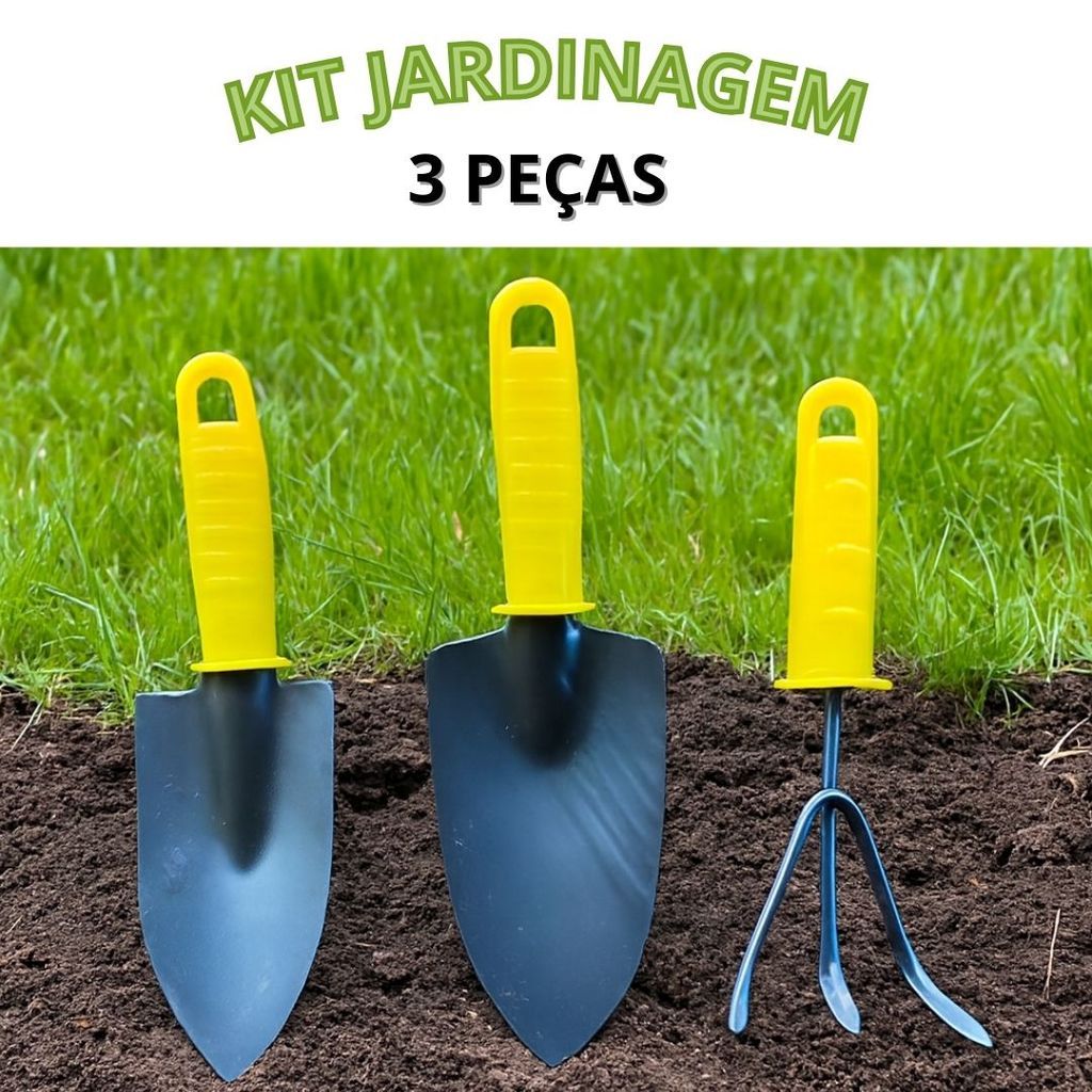 Conjunto de Jardinagem Kit de Jardinagem 3Peças em Oferta na Shopee