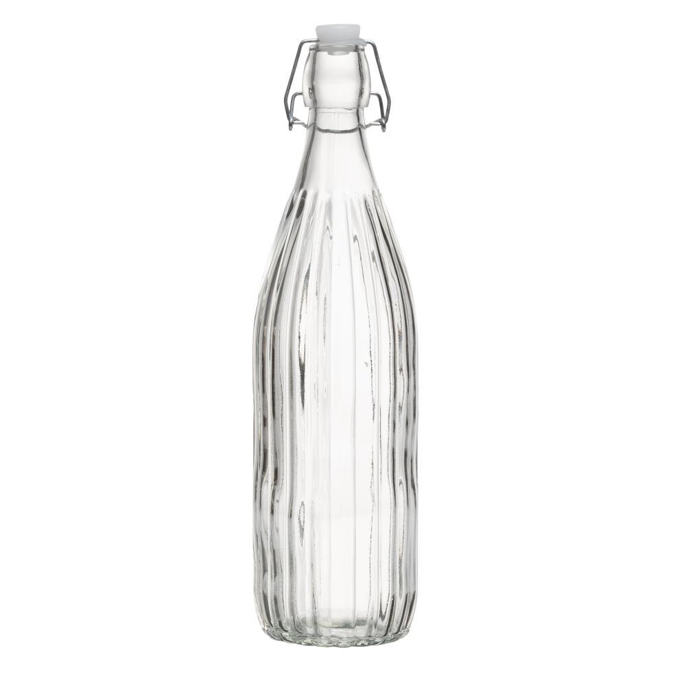 Garrafa Hermética Lyor Aura 1 Litro Vidro com Tampa Jarra para Água Suco Chá Leite Geladeira Mesa Posta Presente Cozinha · foto 2