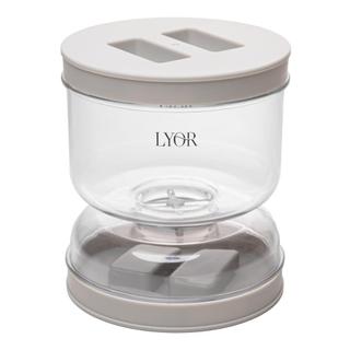 Pote Hermético para Conservas Lyor - Plástico com Separador 800ml Ideal para Salada Molho Frutas Cereais