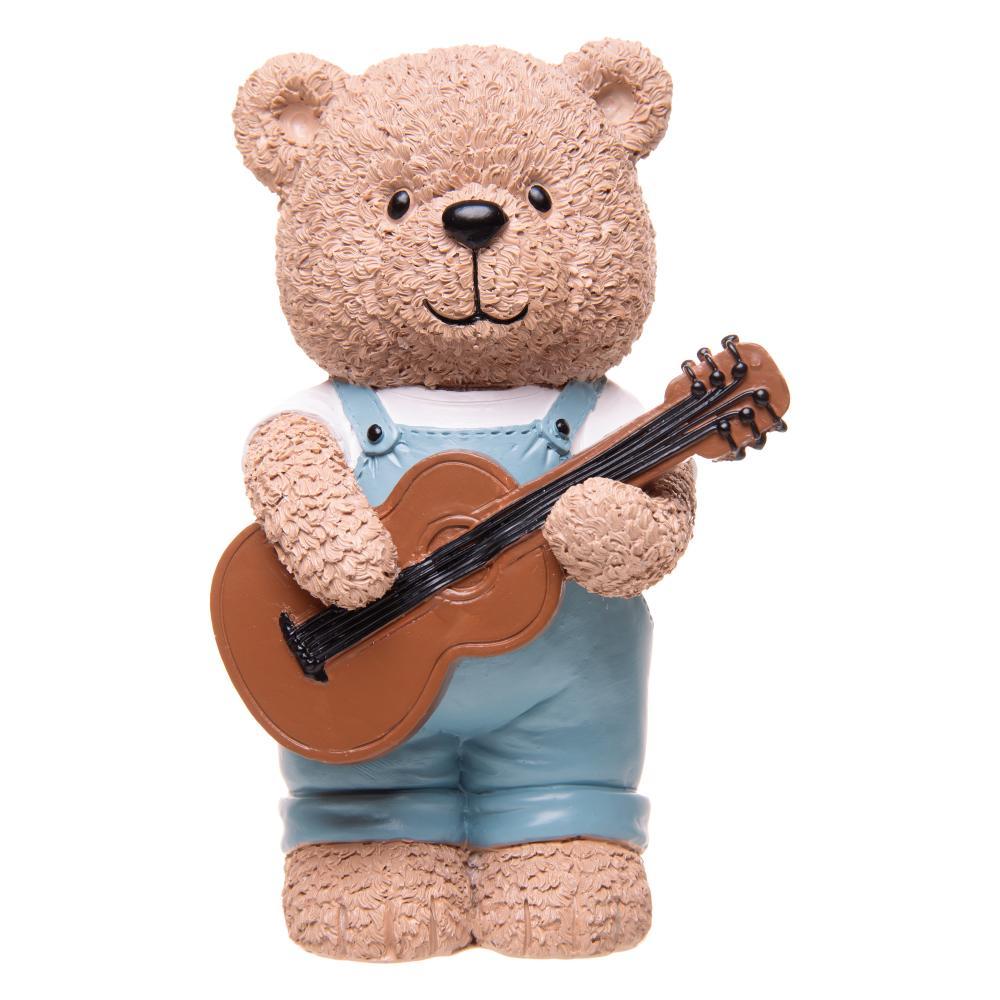 Figura Decorativa Ursinho com Violão Teddy Charm