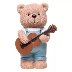 Figura Decorativa Ursinho com Violão Teddy Charm