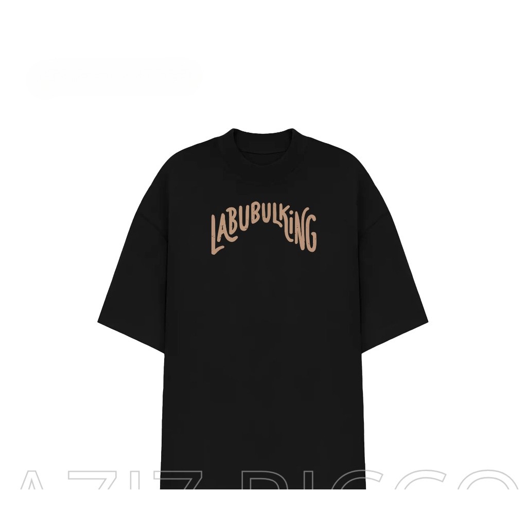 [Camiseta Premium em Algodão Puro]GXG Camiseta Oversized Labubulking Streetwear Academia 100% Algodão — imagem 2 de 2