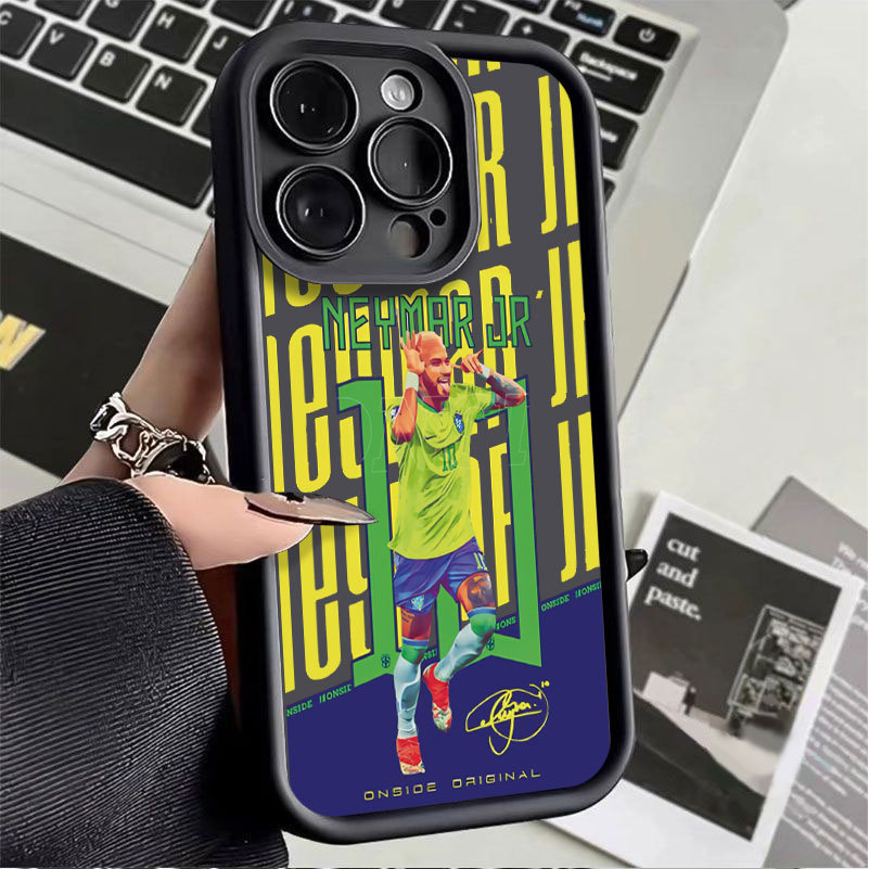 Capinha Capa de silicone Anti-impacto Neymar Jr. para Samsung A15 A72 A05S A54 S21 S22 S23 S24 S25 FE ULTRA