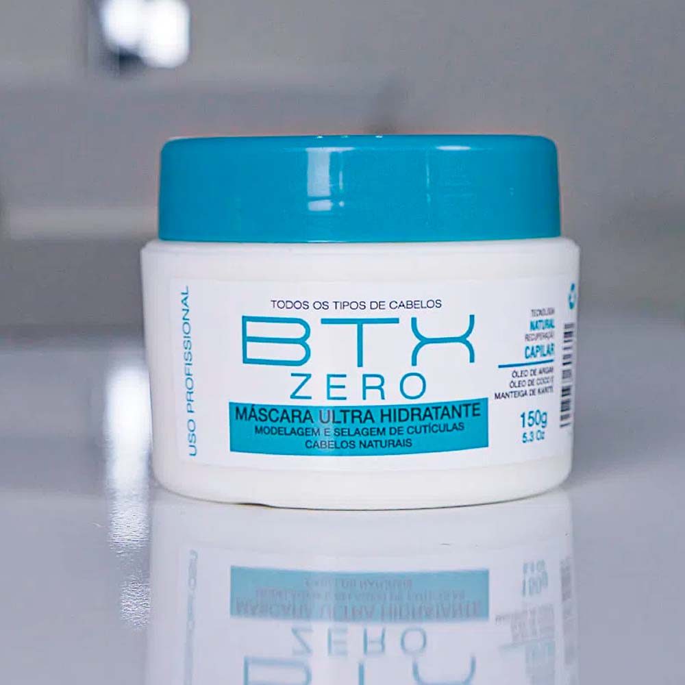 Mascara BTX Volume Zero Realinhamento dos Fios, Ultra Hidratante Forever Liss 150g