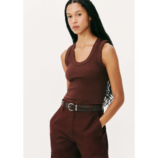 Regata Feminina Canelada Decote U em Oferta na Shopee