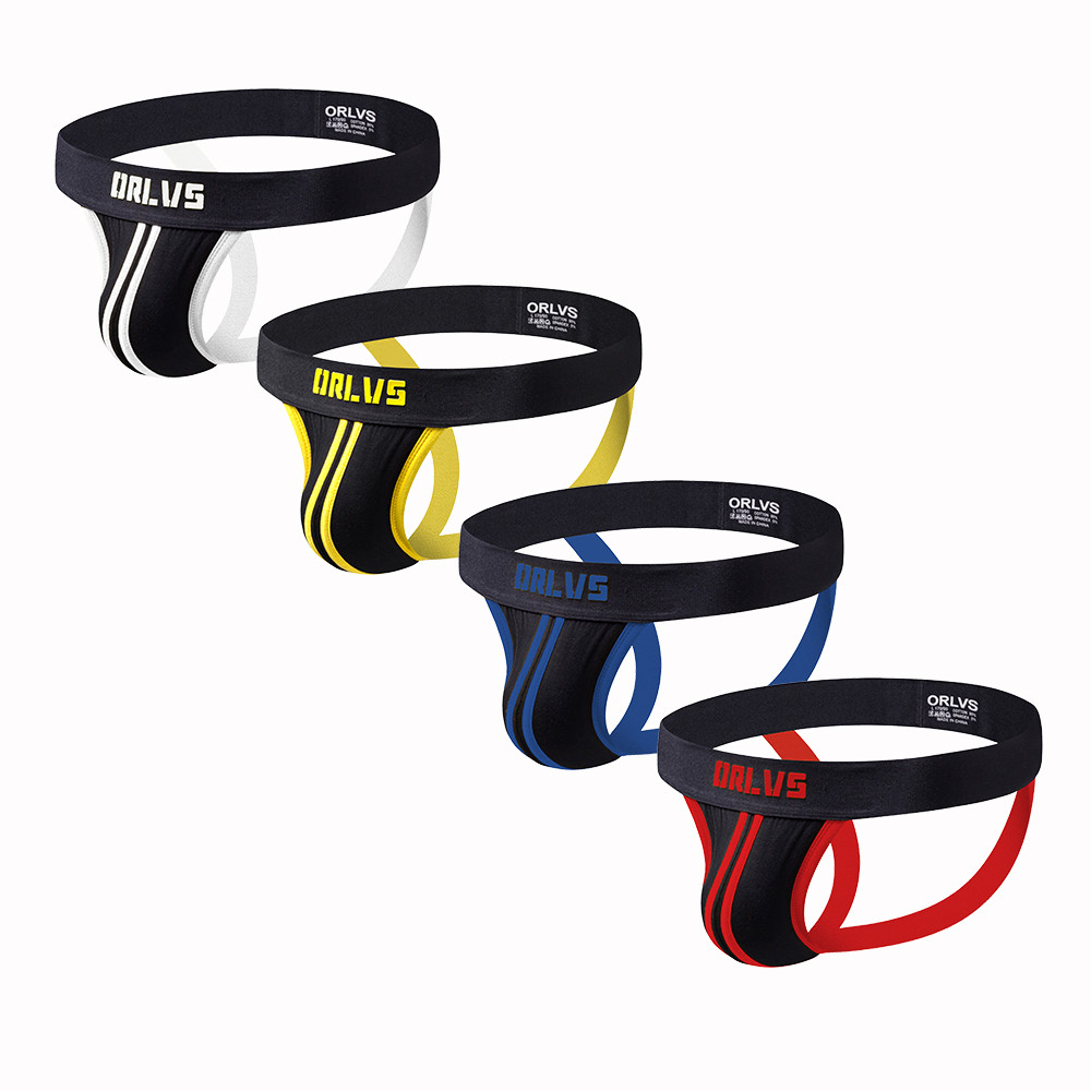 [ORLVS] Tanga masculina, multicolorida opcional, cintura baixa, confortável, alta elasticidade, confortável, respirável,