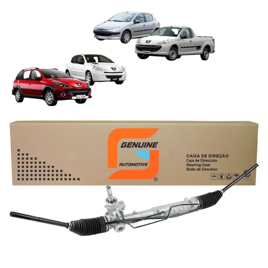 Caixa Direcao Hidraulica Nova Peugeot 206 1.0 1.4 1.6 apartir 2000  207 Peugeot Hoggar 1.4 Escapade