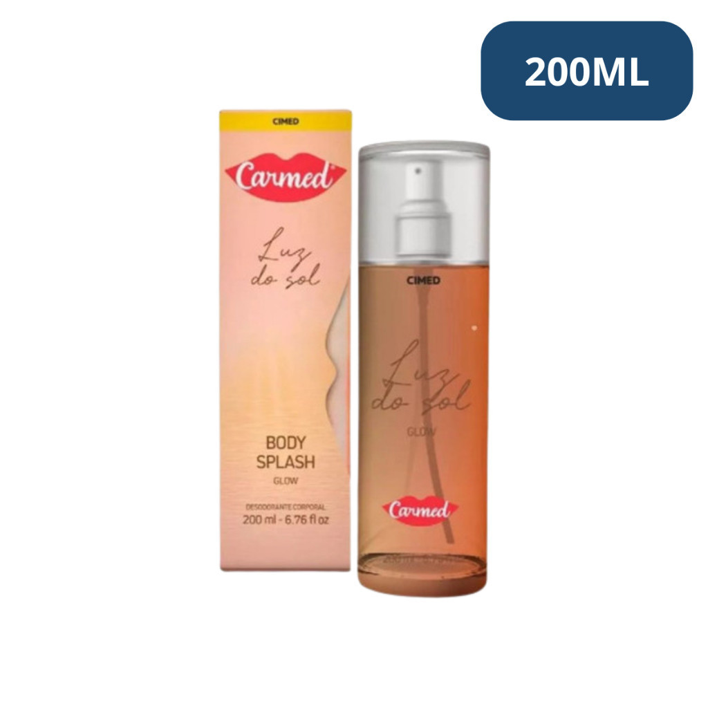 Carmed Body Splash Corporal Glow Luz Do Sol 200ml em Oferta na Shopee