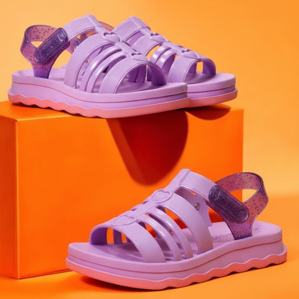 Papete Sandália Menina Juvenil Macia Charmosa e Estilosa com Coração Lançamento Lulu em Oferta na Shopee
