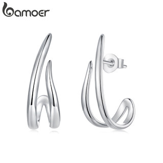 Brincos Bamoer Linhas Simples Para Mulheres Meninas Joias Moda