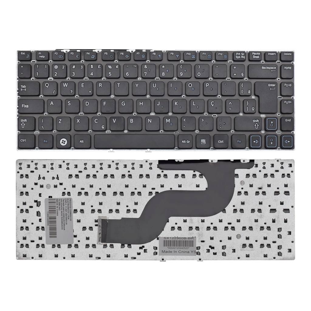 Teclado para Notebook Samsung NP-RV415-CD1BR | Preto ABNT2 em Oferta na Shopee