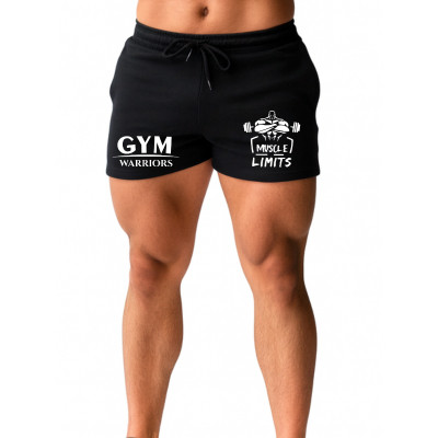 Short Curto Masculino Dry Fit Academia Treino Musculação Fitness Masculino Beast Estampado COD 782