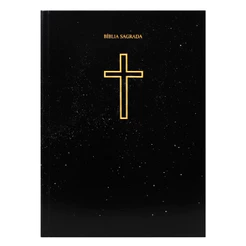 Bíblia Sagrada Salvos Pela Graça | NVA | Capa Brochura Preta