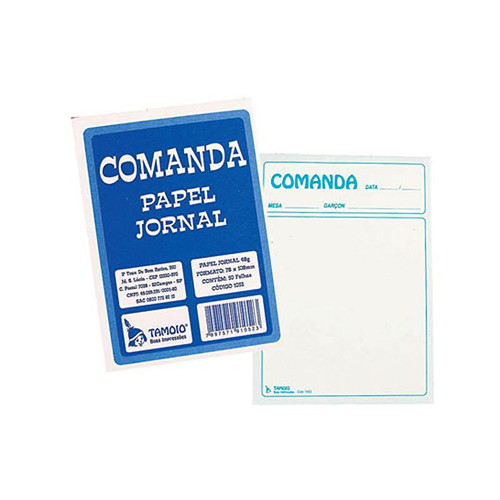 50 Folhas Bloco de Comanda de Papel de Jornal Para Restaurante