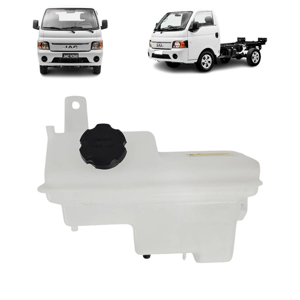RESERVATORIO DE AGUA RADIADOR JAC V260 2017 A 2022 (SEM SUPORTE) (COM TAMPA)