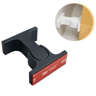 Trava Porta Sem Furar Prendedor Fixador Adesivo Anti Batida Branco Preto em Oferta na Shopee