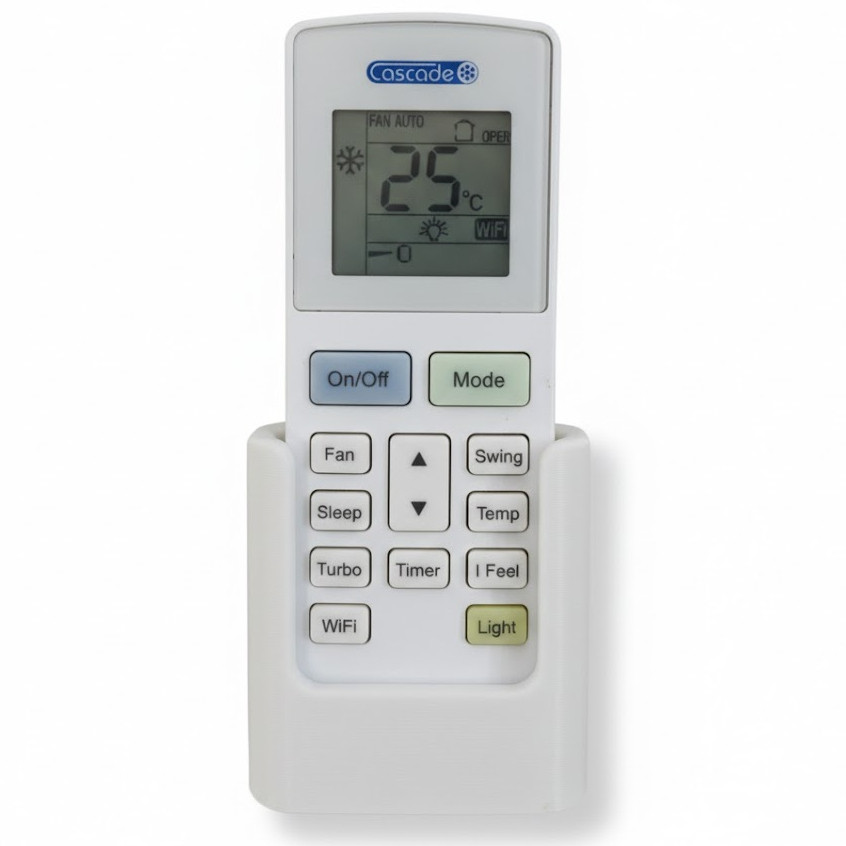 Suporte Organizador de Parede para Controle Remoto Universal Furos Ar Condicionado TV Prático Clean
