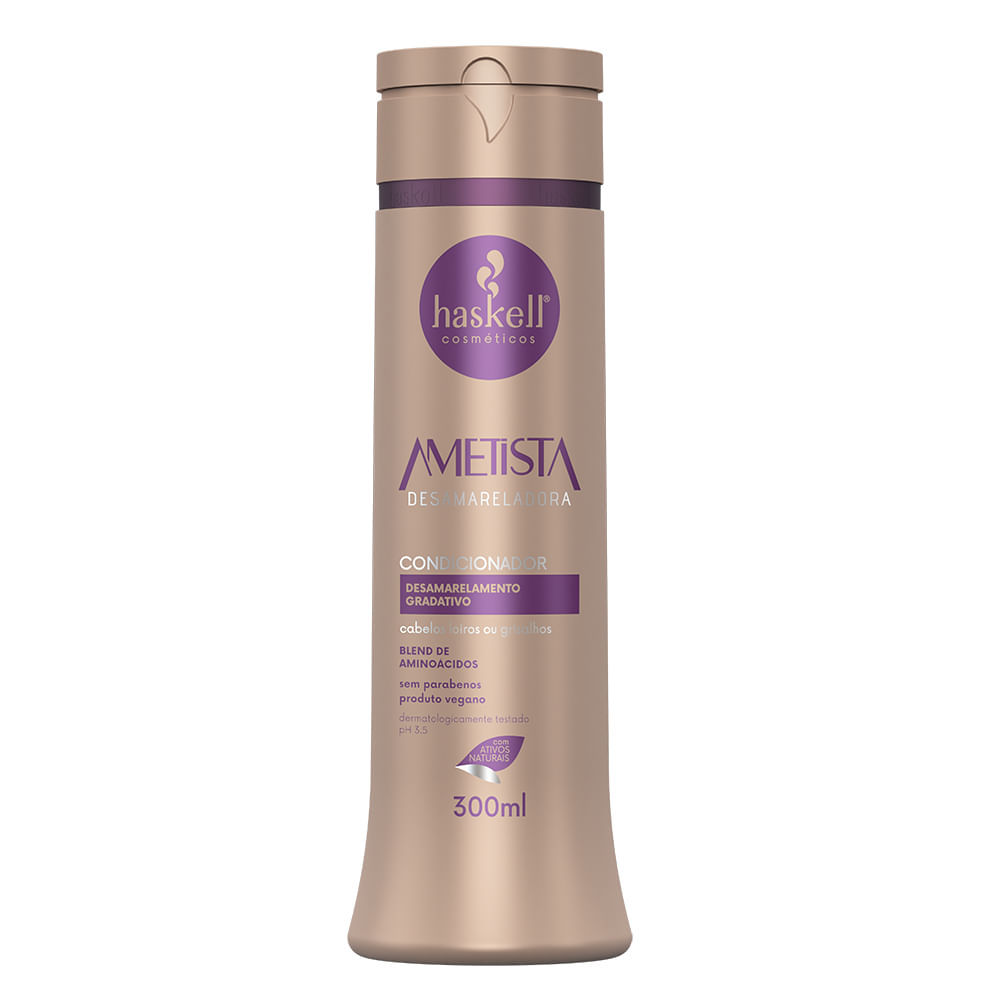 Condicionador Desamarelador Haskell Geo Active Ametista com 300ml em Oferta na Shopee