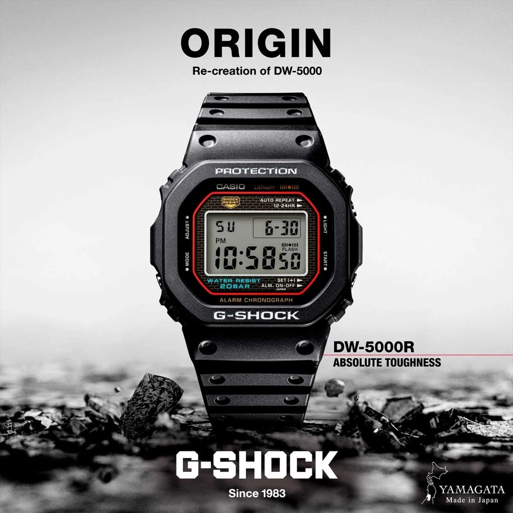 Relógio Casio G-Shock DW-5000R-1ADR Revival 40 anos *Made in Japan — imagem 2 de 2