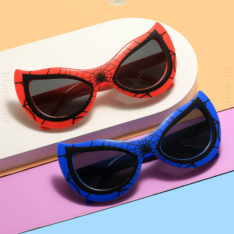 Óculos De Sol Para Crianças Fashion Cartoon Homem-Aranha Meninos E Meninas Proteção UV