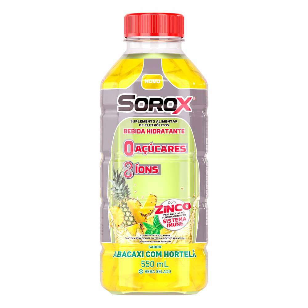 Sorox Sabor Abacaxi com Hortelã 550ml