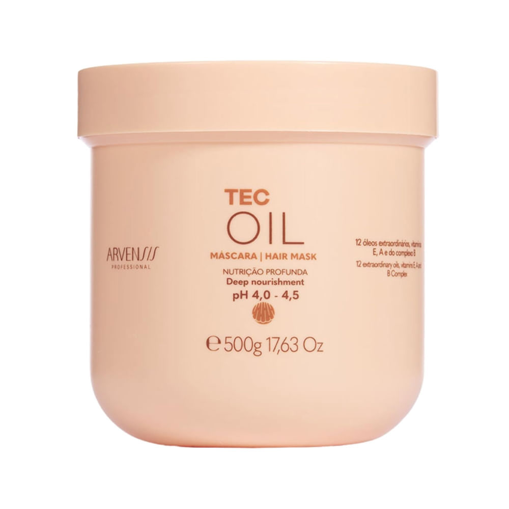 Máscara Capilar Arvensis Tec Oil 12 Óleos 500g em Oferta na Shopee
