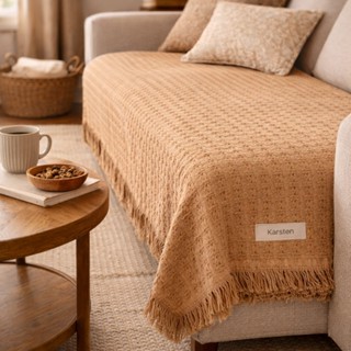 Karsten Manta Decorativa para Sofá Poltrona Atlanta 100% Algodão Franja Macia 150 x 200cm em Oferta na Shopee