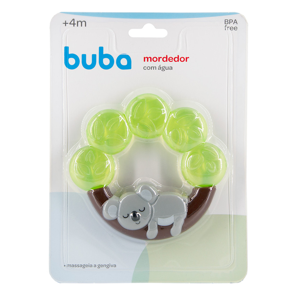 Mordedor Infantil Buba Massageador Gengiva Com Água Coala em Oferta na Shopee