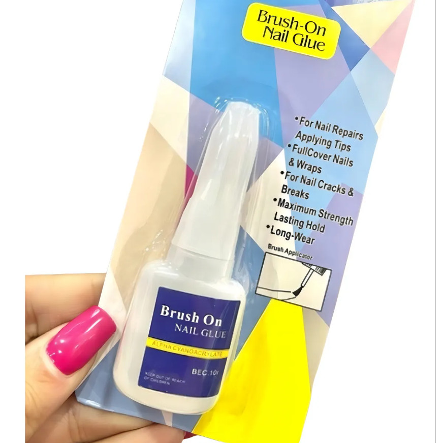 Cola Brush on Nail Glue em Oferta na Shopee