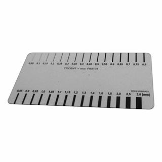 Fissurômetro Pvc  Trident FISS-04 Gabarito Calibre Para Medir Fissuras em Oferta na Shopee