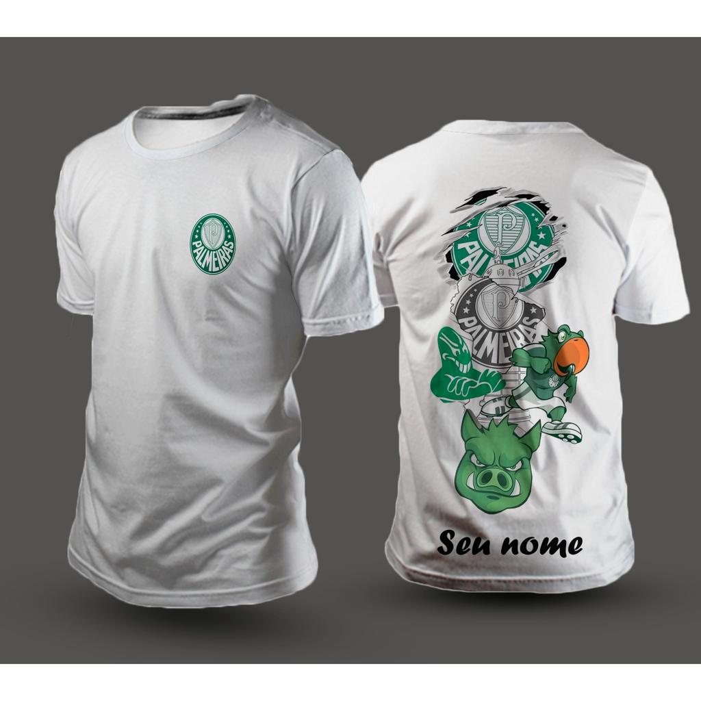Camiseta preta personalizada com seu nome futebol time 100% algodao confortavel