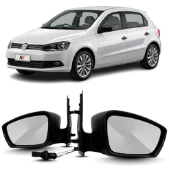 Par/Un Retrovisor Gol Voyage G6 2013 2014 2015 2016 Com Controle Manual Sem Seta