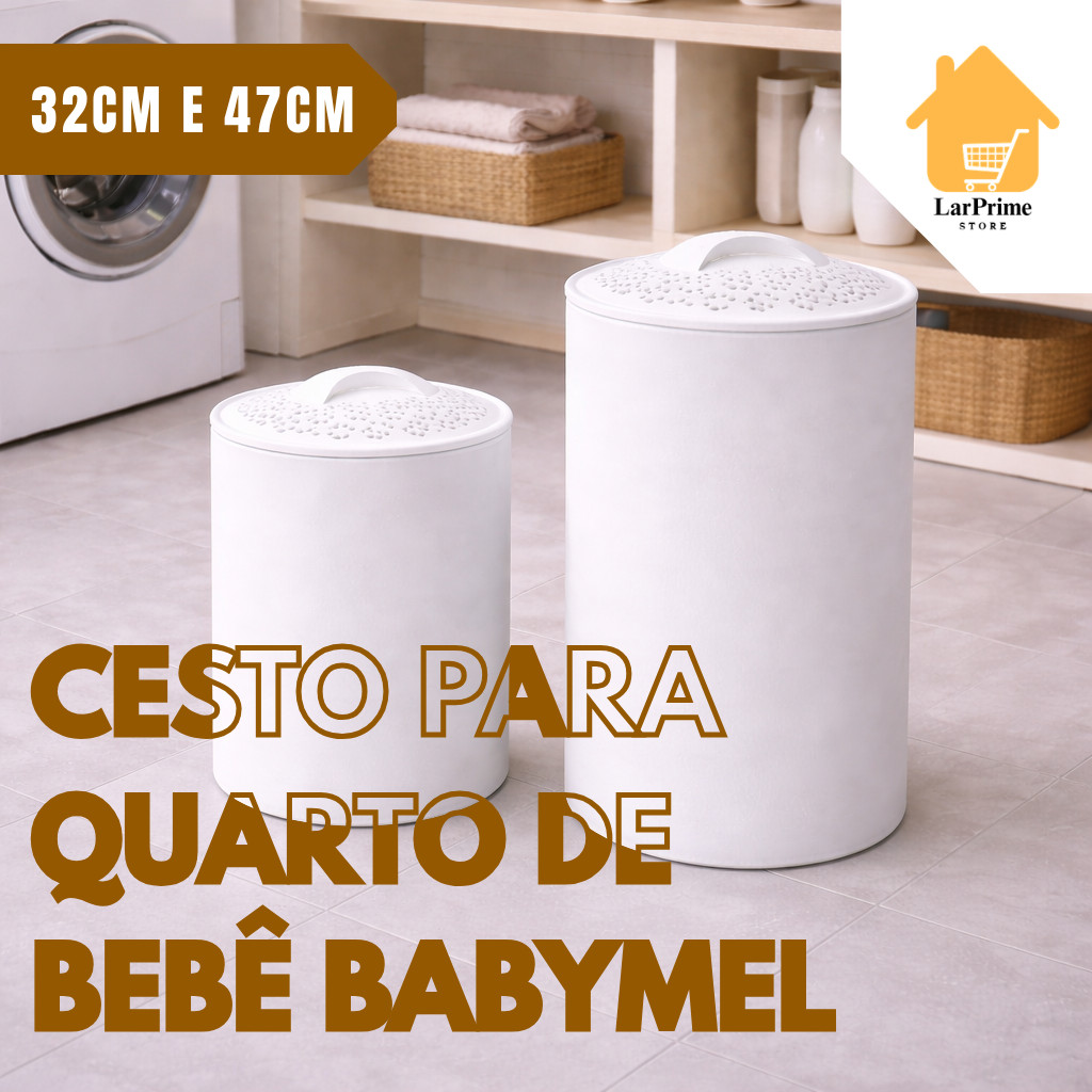 Cesto Roupas Lixeira 10L e 15L Quarto de Bebê Banheiro Fraldas Cozinha Escritório Pet