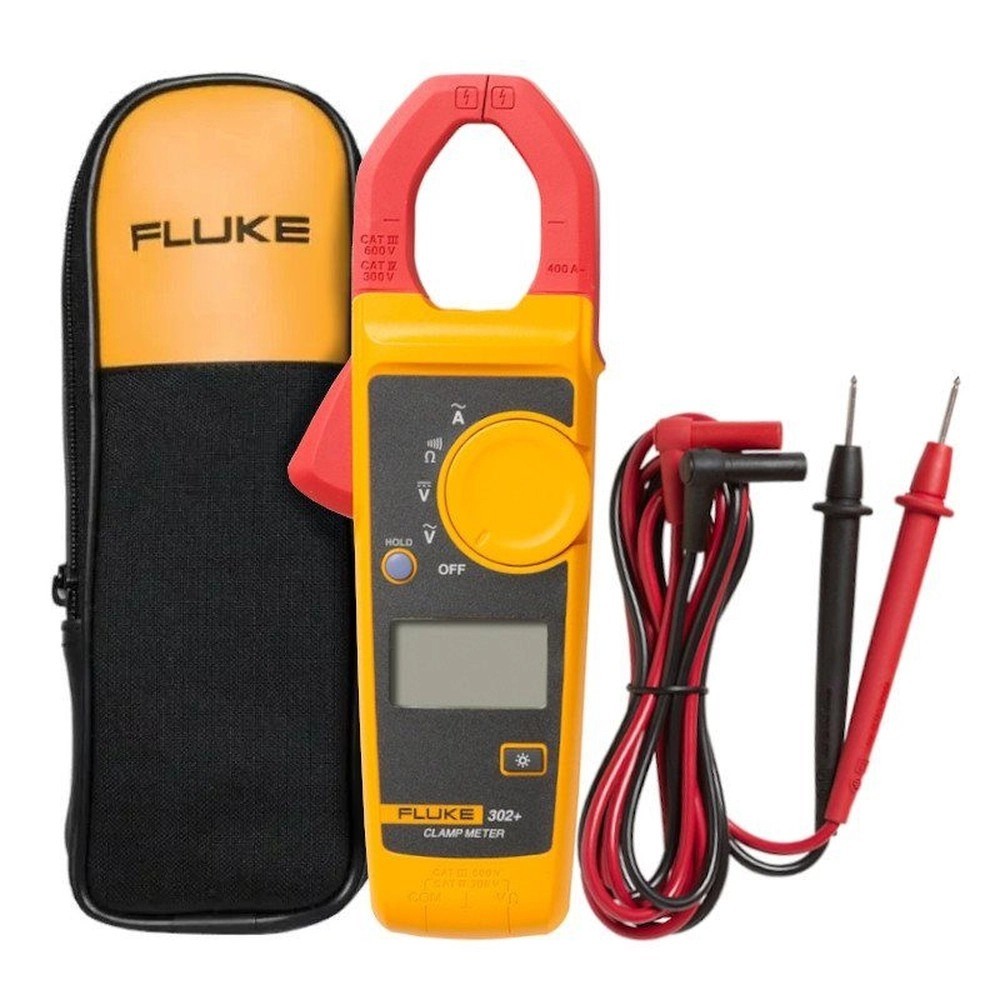 Alicate amperímetro digital CAT III 600V - 302+ - Fluke em Oferta na Shopee