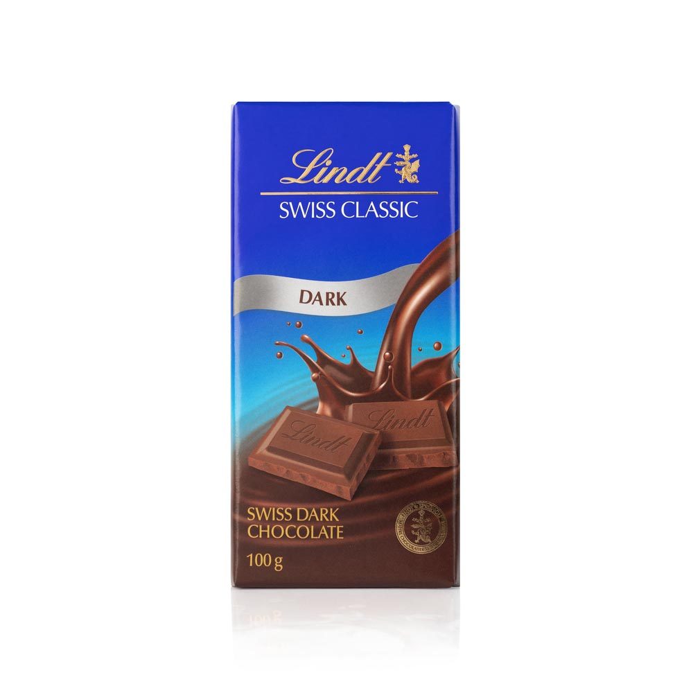 Chocolate Lindt Swiss Classic Dark com 100g em Oferta na Shopee