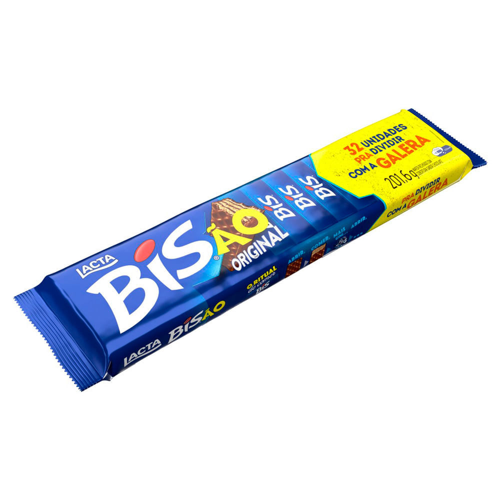 Chocolate Lacta Bisão Original 201,6g em Oferta na Shopee