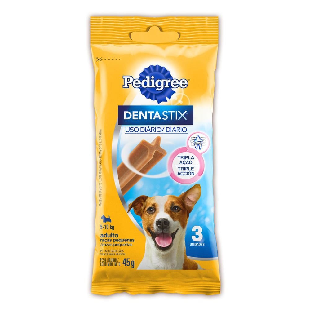 Petisco para Cães Pedigree Dentastix Adulto Raças Pequenas 45g em Oferta na Shopee