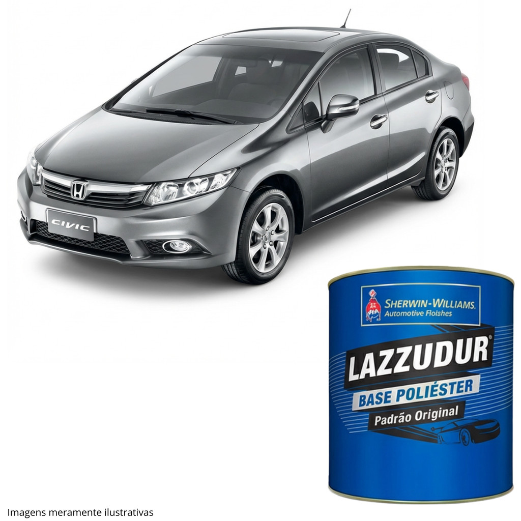 Tinta Cinza Iridium 900ml Lazzuril Uso Profissional