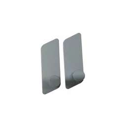 Kit 2 Ganchos de Metal Cinza com Adesivo - Oikos
