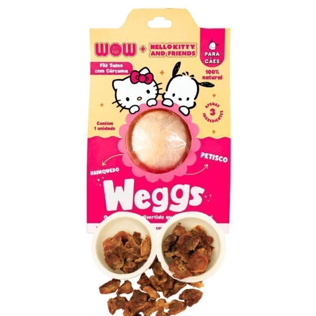 Petisco Weggs Para Cães Sabor Filé Suíno com Cúrcuma 100% Natural — imagem 2 de 2