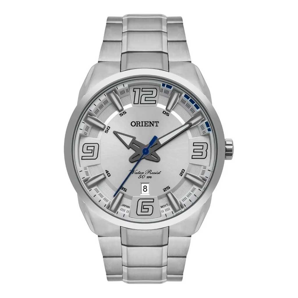 Relógio Orient Masculino Prata Mbss1359 S2sx Branco Oferta