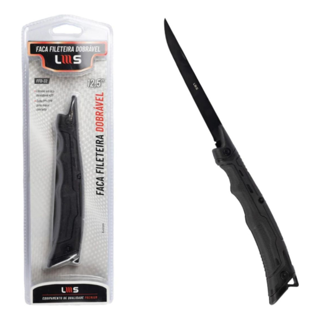 Faca Fileteira Dobrável Lumis Ffd-32 - Lâmina De 12,5 Cm