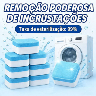 KIT15/25 Pastilhas para Limpeza de Máquinas de Lavar Roupas Efervescentes Multifuncional limpador doméstico em Oferta na Shopee