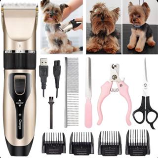 Maquina Maquininha Tosa Pet Cachorro Gato Kit Profissional Cor Dourado em Oferta na Shopee