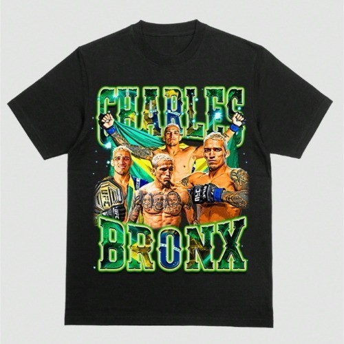 Camiseta Lutador UFC Charles Do Bronx Brasil Vintage Camisa Promoção Luta Esporte